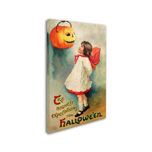 Vintage Apple Collection 'Halloween Expectations' Canvas Art,22x32